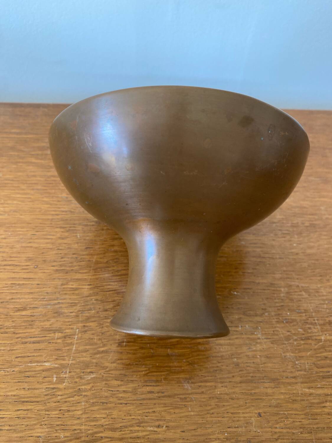 Antique SAGITTA Copper Cup Painted Decor Holland Vintage