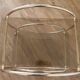 Glass and gold metal rolling trolley 1970