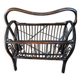 Porte revue rotin