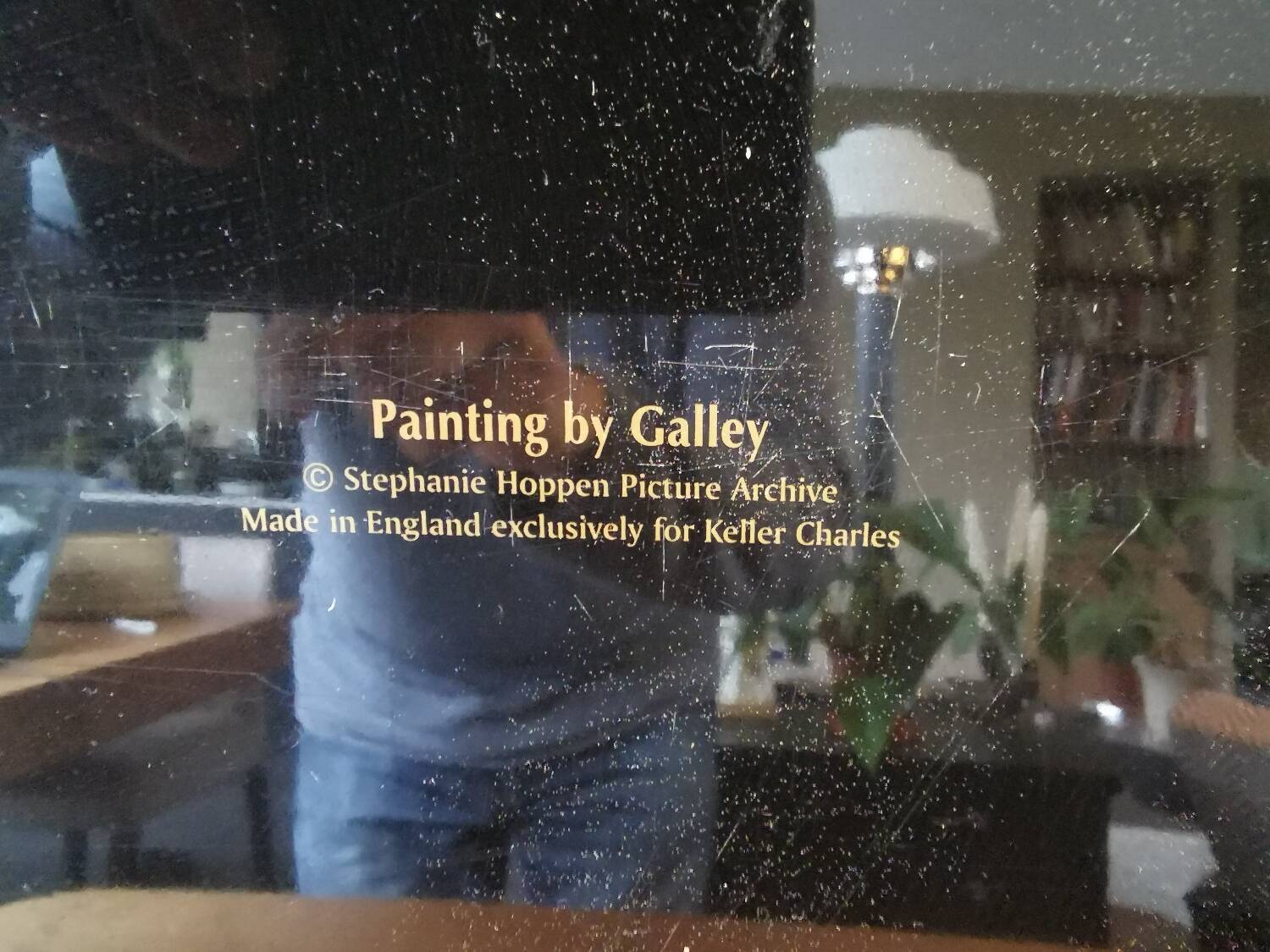 Vintage painted metal tray, still life