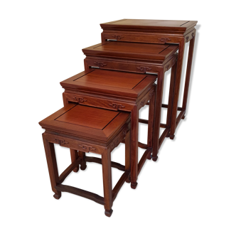 Tables trundle exotic wood China Asia XXeme