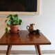 Table basse en bois laqué vintage