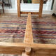 Large farmhouse table in solid ash