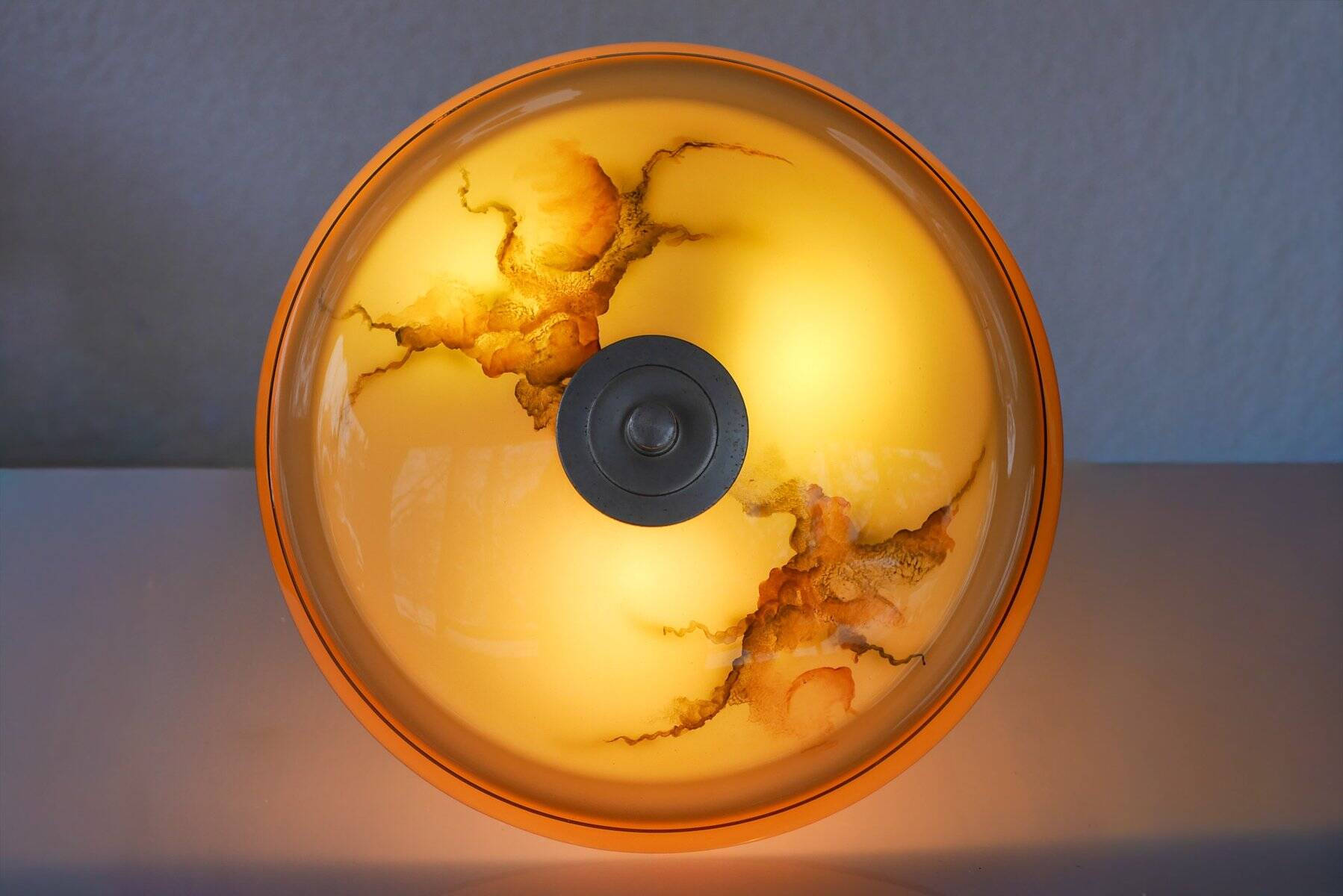 Scandinavian Art Deco glass pendant light, 1930s