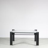 Table basse carrée design hollandais des années 1980
