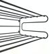 Vintage steel wire storage coat rack