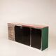 Guido Faleschini Astro Marble and Leather Sideboard for i4 Mariani 1979