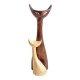 Vintage 1950 liqueur bottle chat chats ceramic 50s noyau de poissy