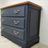 Vintage cherry wood commode refurbished