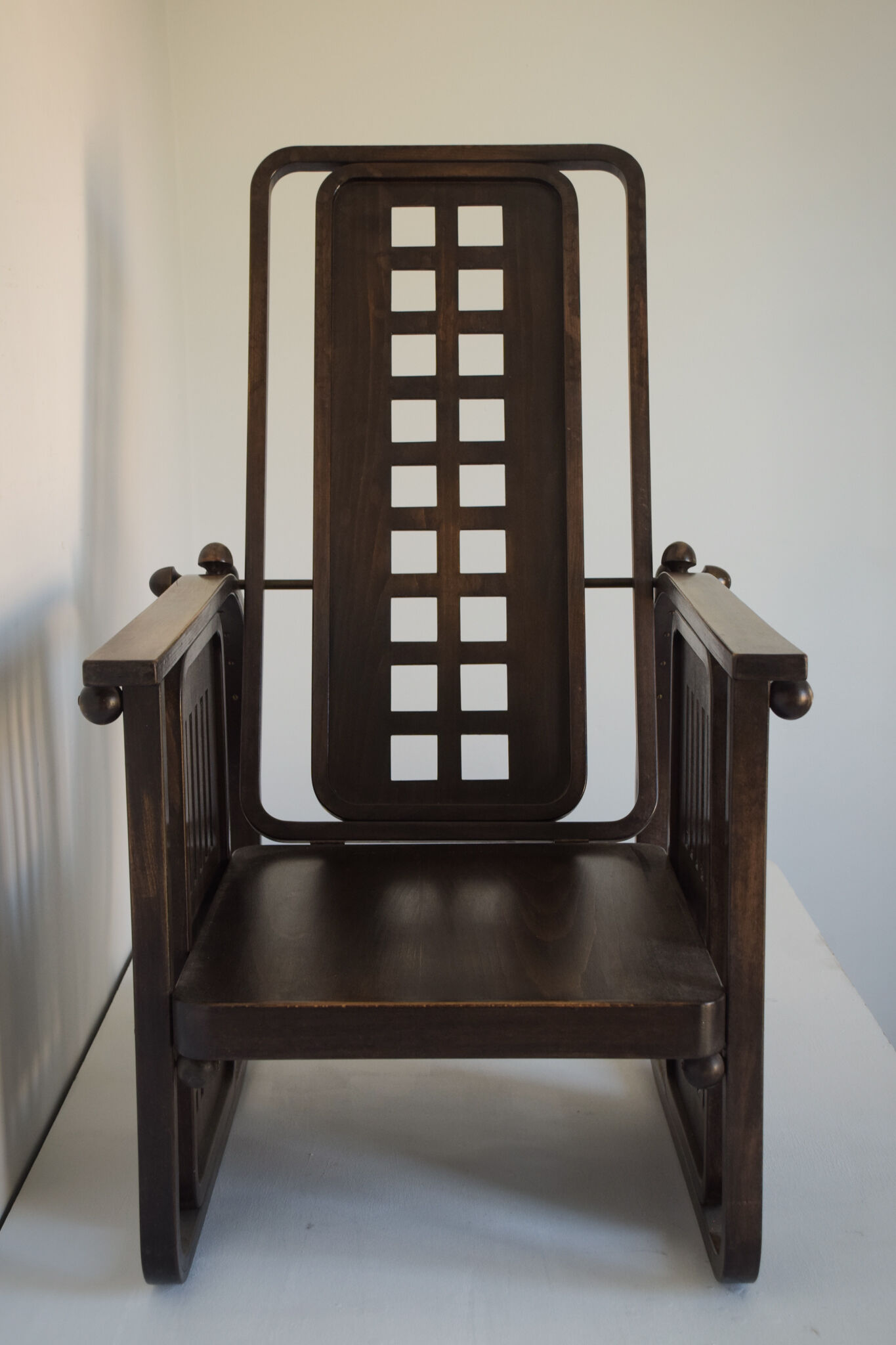 Josef Hoffmann 'Sitzmaschine' Wooden Armchair