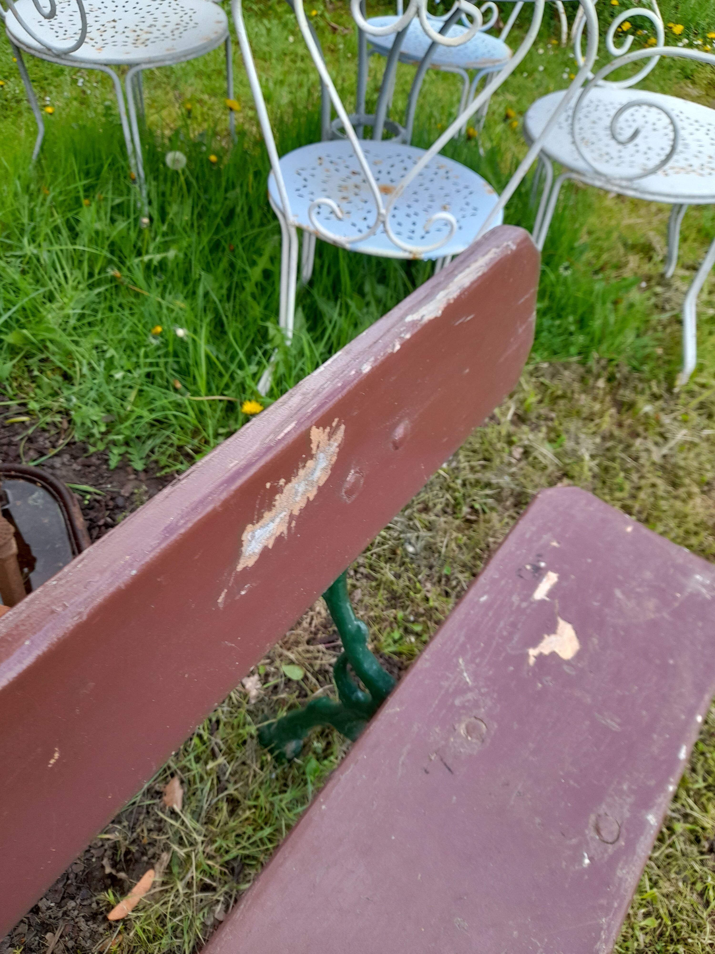 Cast-iron garden bench 1900