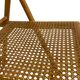 Set of four vintage folding chairs with webbing and wood 1970s