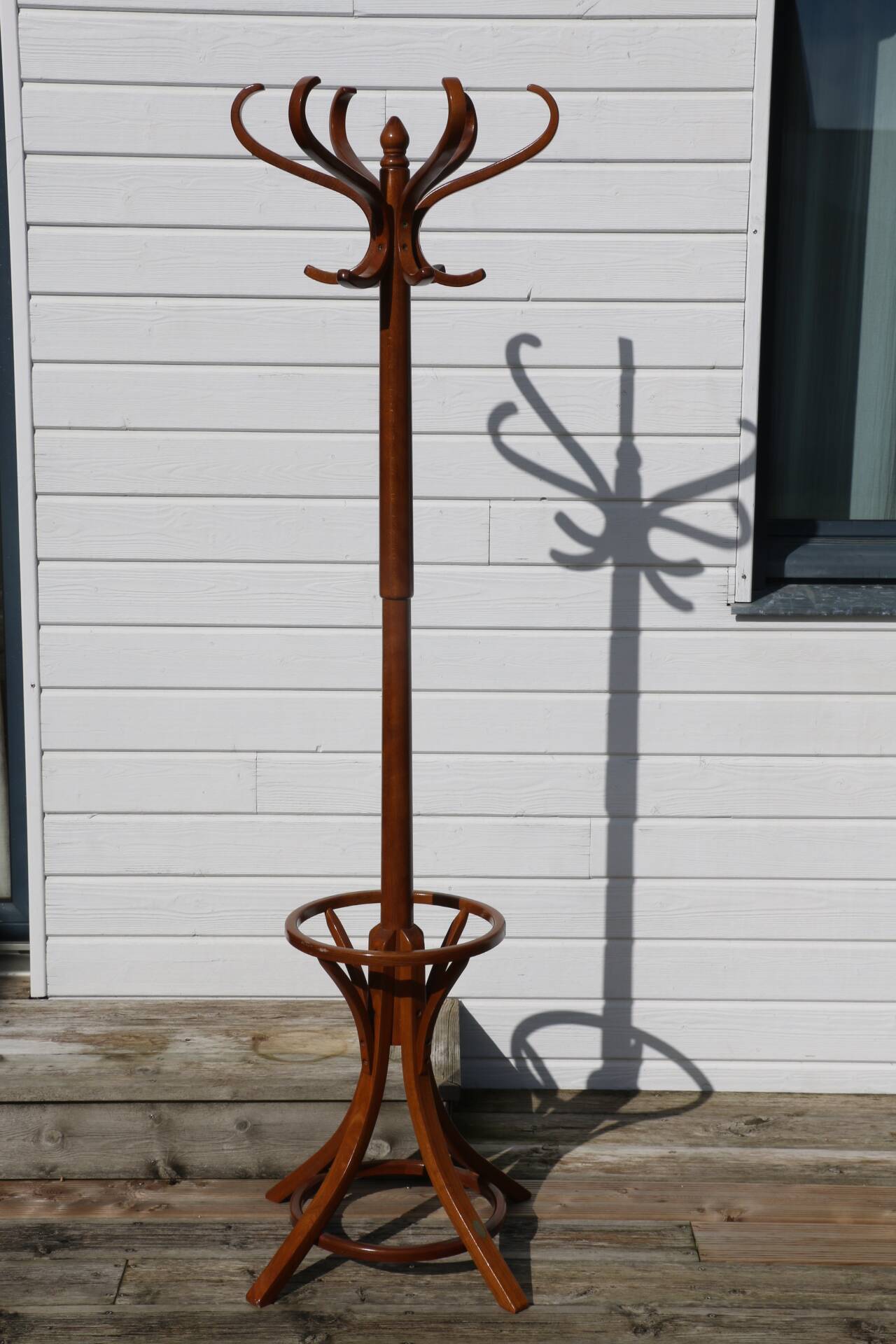 Coat rack parrot BAUMANN dark beech umbrella stand