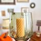 Vintage smoked glass vase/tealight holder