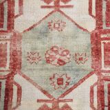 3x9 Red & Cream Vintage Persian Runner Rug, 80x280Cm