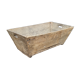 Old vintage grape crate in its poplar wood juice