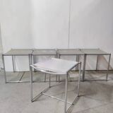 Series of 5 spaghetti stools by G. Belotti Alias