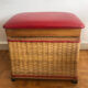 Rattan chest stool