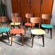 Set of 6 vintage 50s chairs
