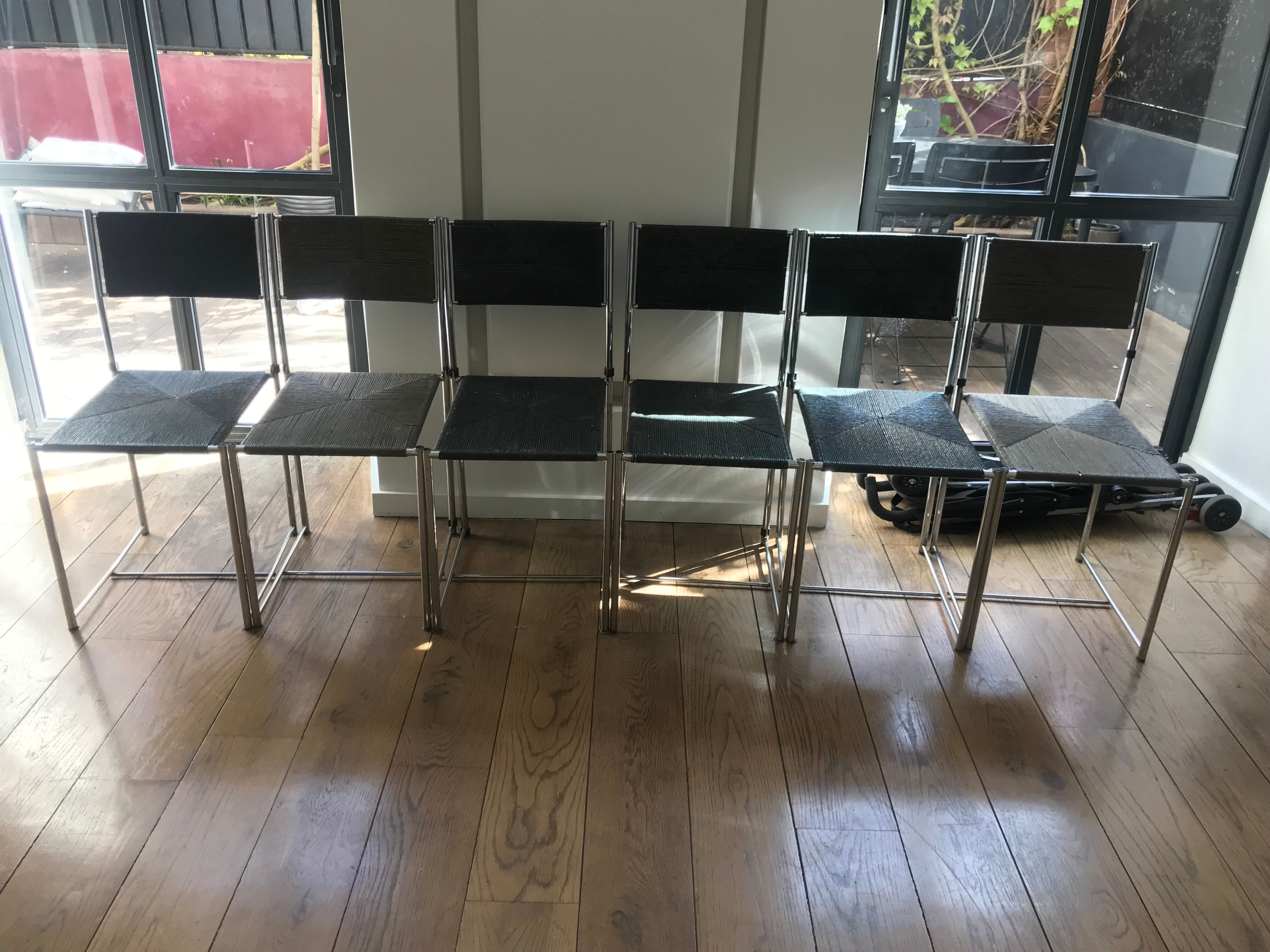 Set of 6 chairs B&B italia