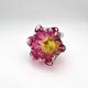 Bowl Ashtray Josef Hospodka Chribska Sommerso Rose 14cm 1.78kg