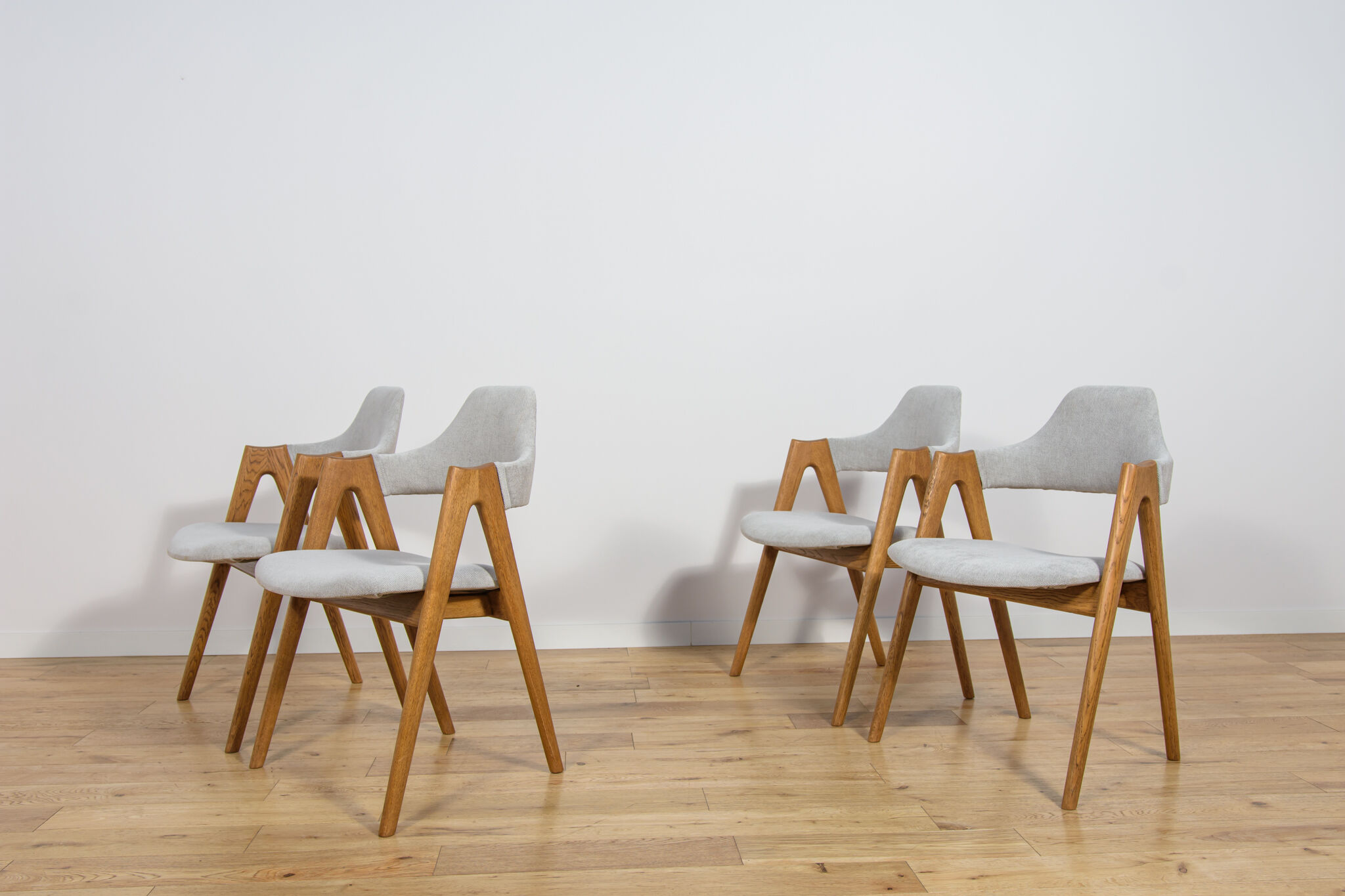 Compass dining chairs by Kai Kristiansen for Sva Møbler, 1960s, set of 4