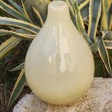 Murano vase in vintage cream glass 30 cm
