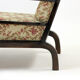 Chaise de salon vintage en bois, Tchécoslovaquie Circa 1950