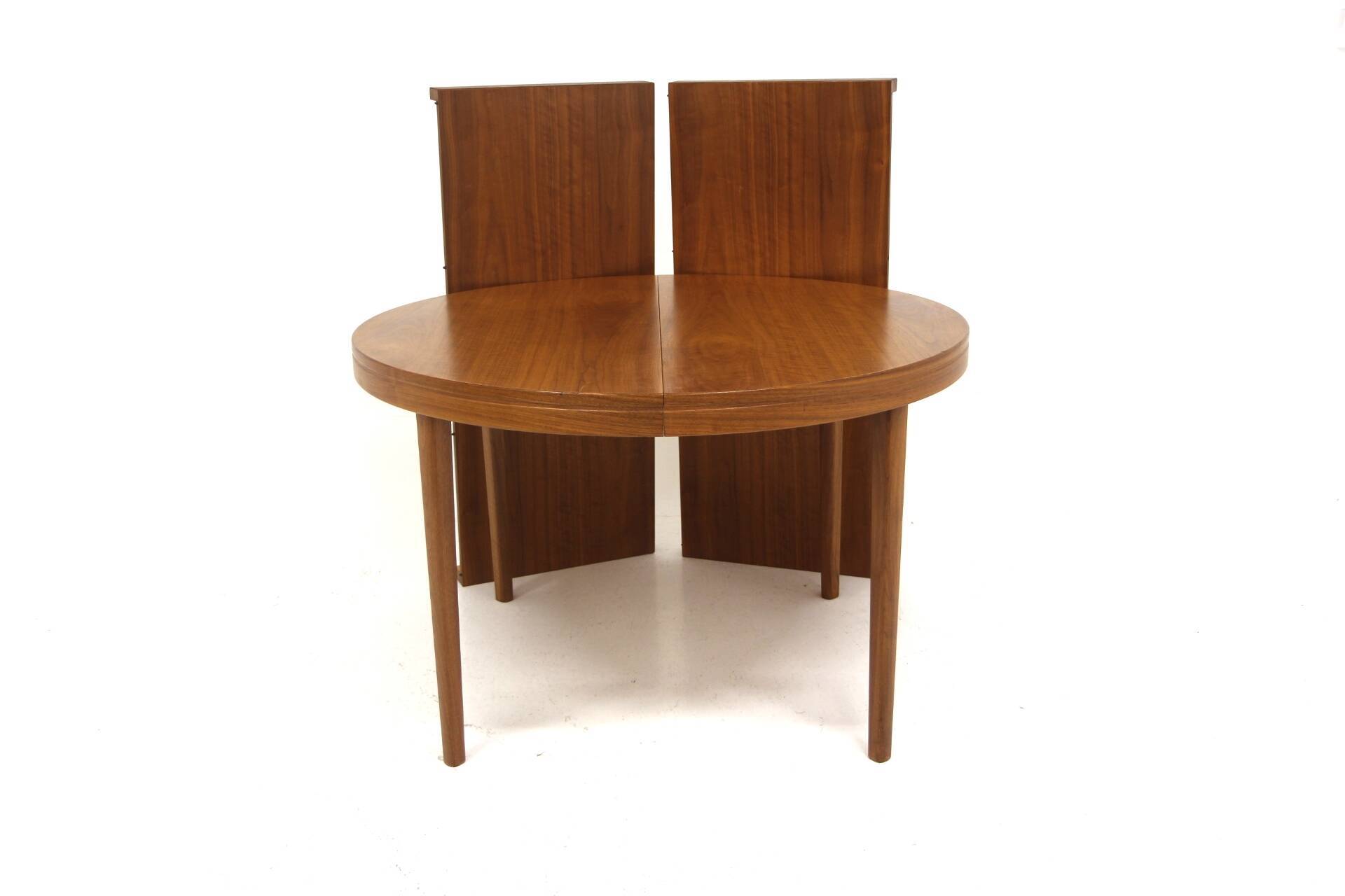 Scandinavian walnut dining table, Sweden, 1960