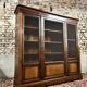 Three door mahogany bookcase from napoleon iii period xix eme century