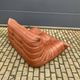 100% original vintage Cognac leather Togo Ligne Roset 2zit