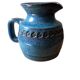 Blue ceramic pitcher Emile Masson Vallauris
