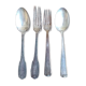 4 vintage silver metal cutlery - 209 grams