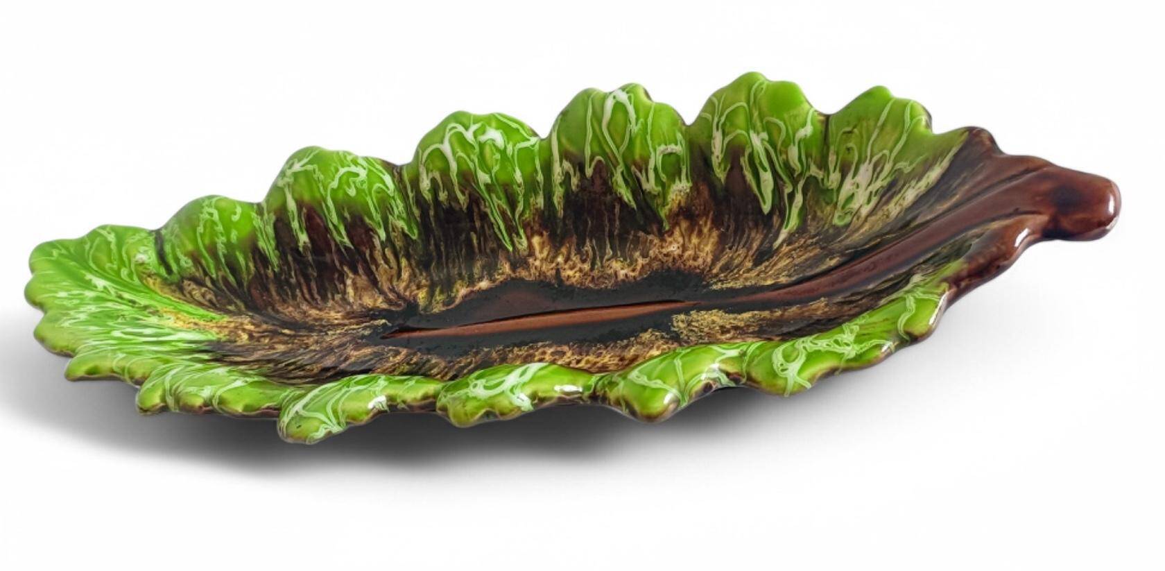 Mid-Century Majolica Centerpiece by Vallauris, Handmade, 1950s France