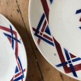 Set of 10 dessert plates in earthenware