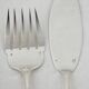 Christofle America, Art Deco fish service cutlery set, silver-plated, 2 pieces.