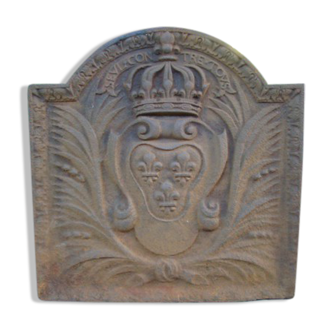 old fireplace plate
