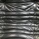 Black leather three seater sofa Togo by Ligne Roset