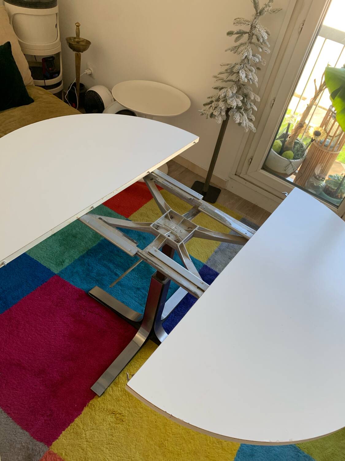 70s retractable coffee table