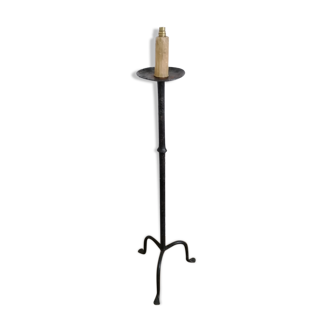 Tripod lamp in wrought iron