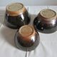 Set of 3 vernissé sandstone bowls by a ceramic potter