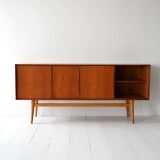 Vintage Scandinavian Teak Sideboard with Drawers