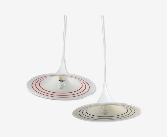 Suspensions trompette vintage de Meblo & Guzzini