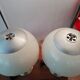 Paire de lampes Unilux pied "tulipe"