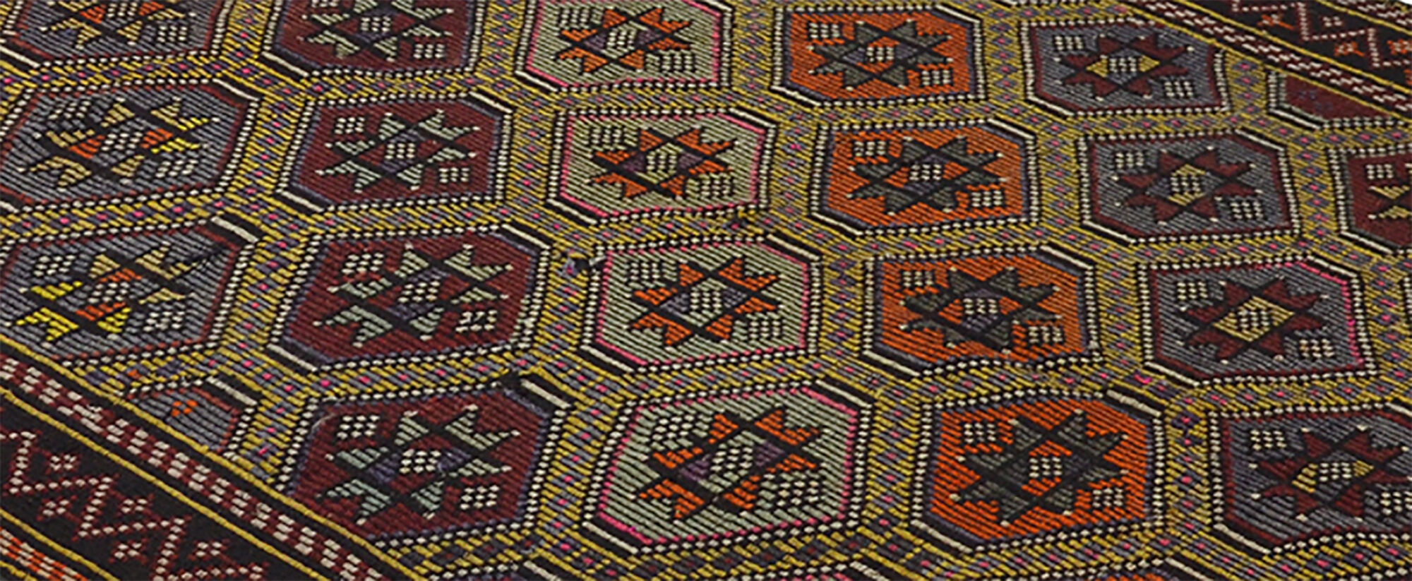 Anatolian handmade kilim rug 310 cm x 156 cm