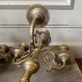 Pair of old brass candlesticks
