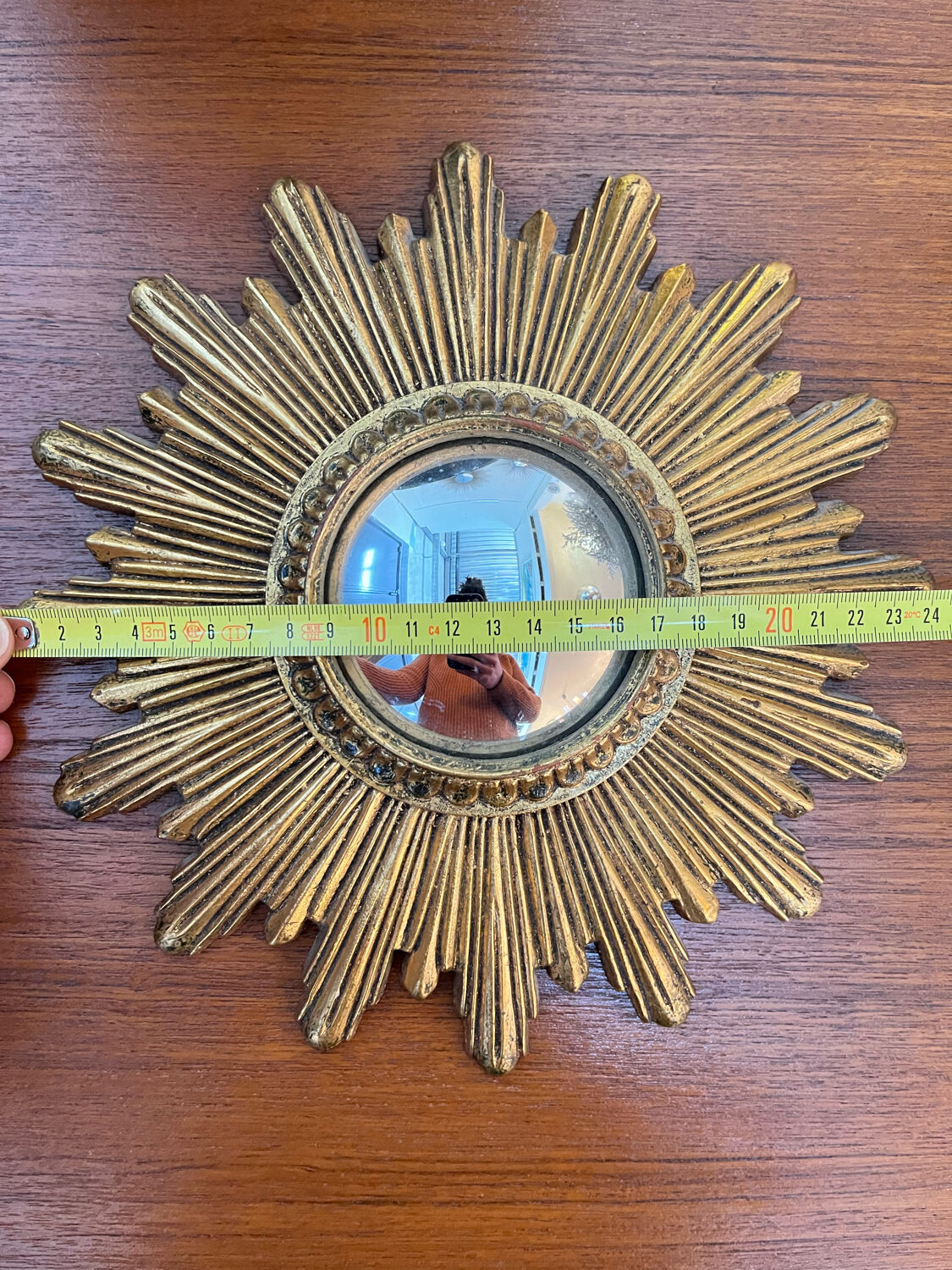 Golden witch mirror 25cm