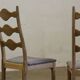 Chaises en chêne à dossier haut / échelle de style Henning Kjærnulf, années 1960, ensemble de 4