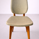 Chaise scandinave bois et Skaï