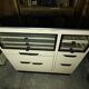 Dentist furniture in metal and black opaline top 1950